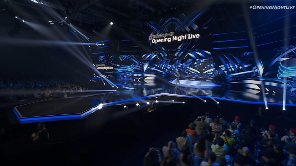 Scena z pokazu gier opening night live na targach gamescom
