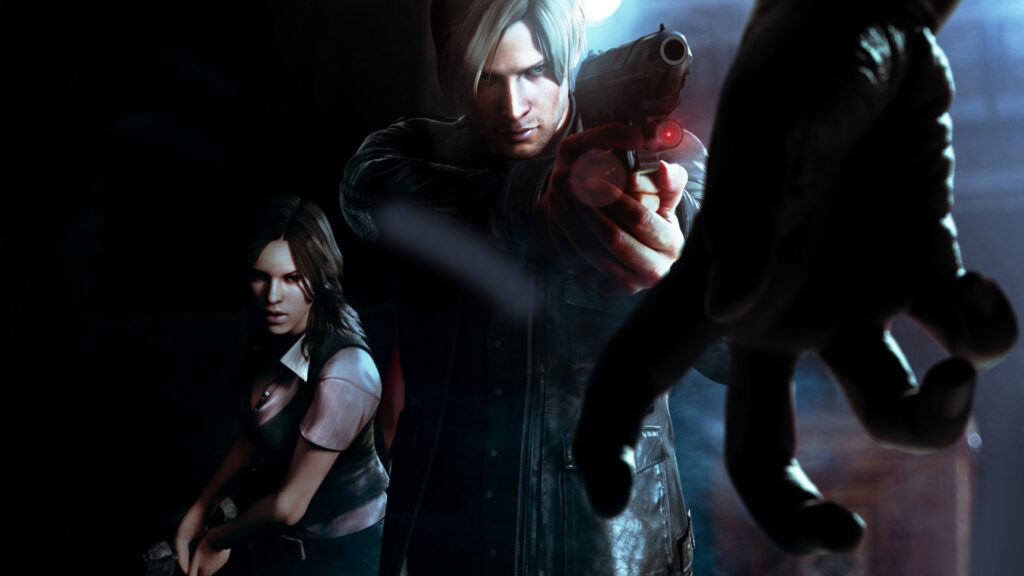 Leon Kennedy i Helena Harper podczas misji w grze Resident Evil 6